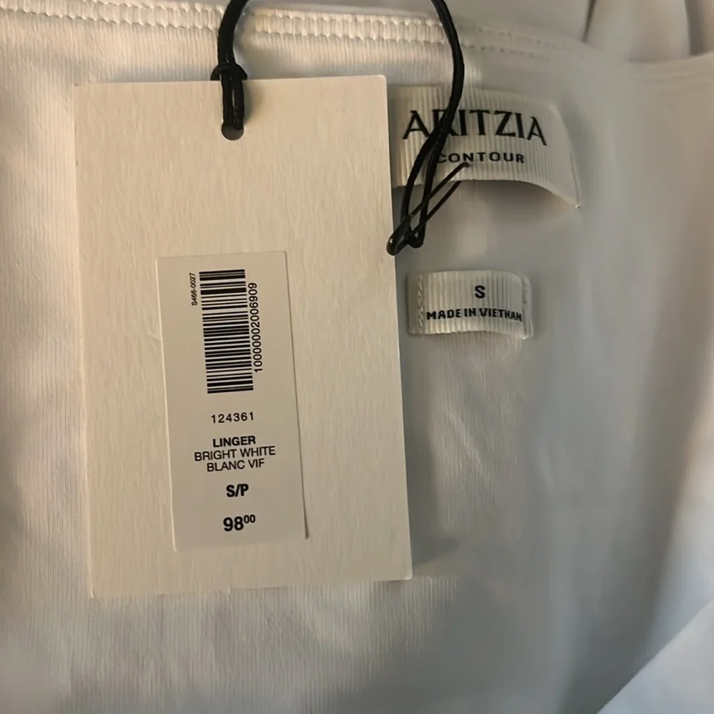 Aritzia Linger Dress • Bright White • Size Small • NWT - Picture 4 of 4